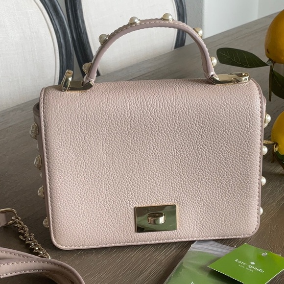 Kate Spade top handle pearl embellished hand bag - Picture 10 of 10